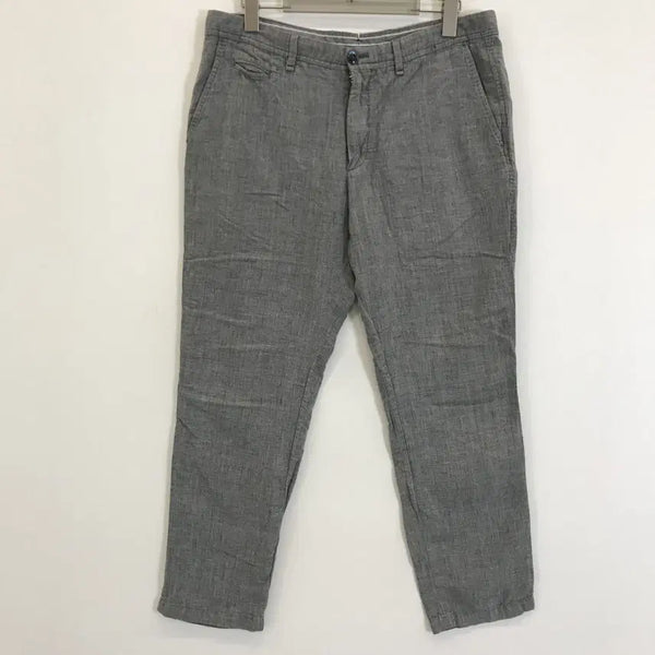 [BUNJANG] Massimo Dutti Grey Linen Blend Pants (32-33 inch) / 마시모두띠 그레이 린넨 혼방 팬츠 [32-33인치]