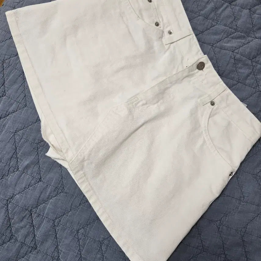[BUNJANG] Forti.fo Cotton A-Line Skirt / (화이트)포티포 코튼 A라인 스커트