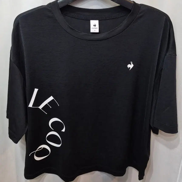 [BUNJANG] Le Coq Sportif Black Short Sleeve T-Shirt / 르꼬끄 반팔티 블랙