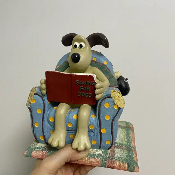 [BUNJANG] Wallace & Gromit Gromit Piggy Bank Figure / 월레스와 그로밋 쇼파 그로밋 저금통 숀 (파손없음)