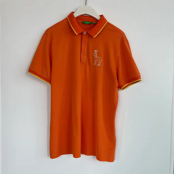 [BUNJANG] Hazzys Golf Orange Polo T-shirt 105 / 헤지스 골프 오렌지색 폴로티 105