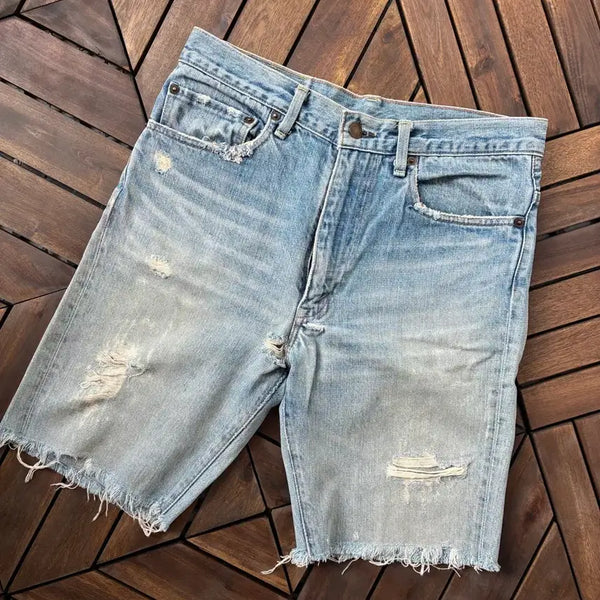 [BUNJANG] Levi's Vintage Clothing 71517 Cut-Off Denim Shorts W33 / LVC 71517 컷팅 데님 반바지 W33