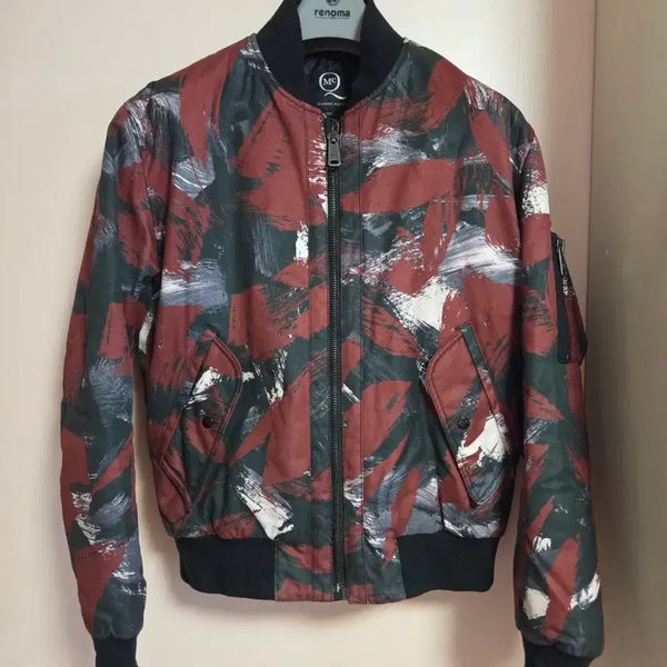 [BUNJANG] Alexander McQueen Painted Bomber Jacket / 알렉산더 맥퀸 봄버 자켓