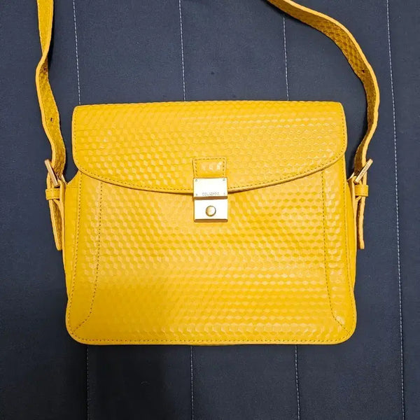 [BUNJANG] Couronne Limited Edition Yellow Crossbody Bag / 쿠론 크로스백 가방 (한정판)