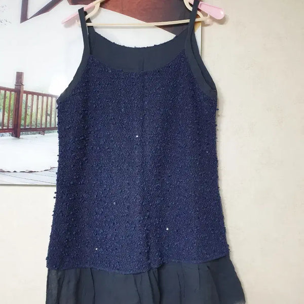 [BUNJANG] Sleeveless Layering Dress / 레이어드 겸 나시 원피스 55 S