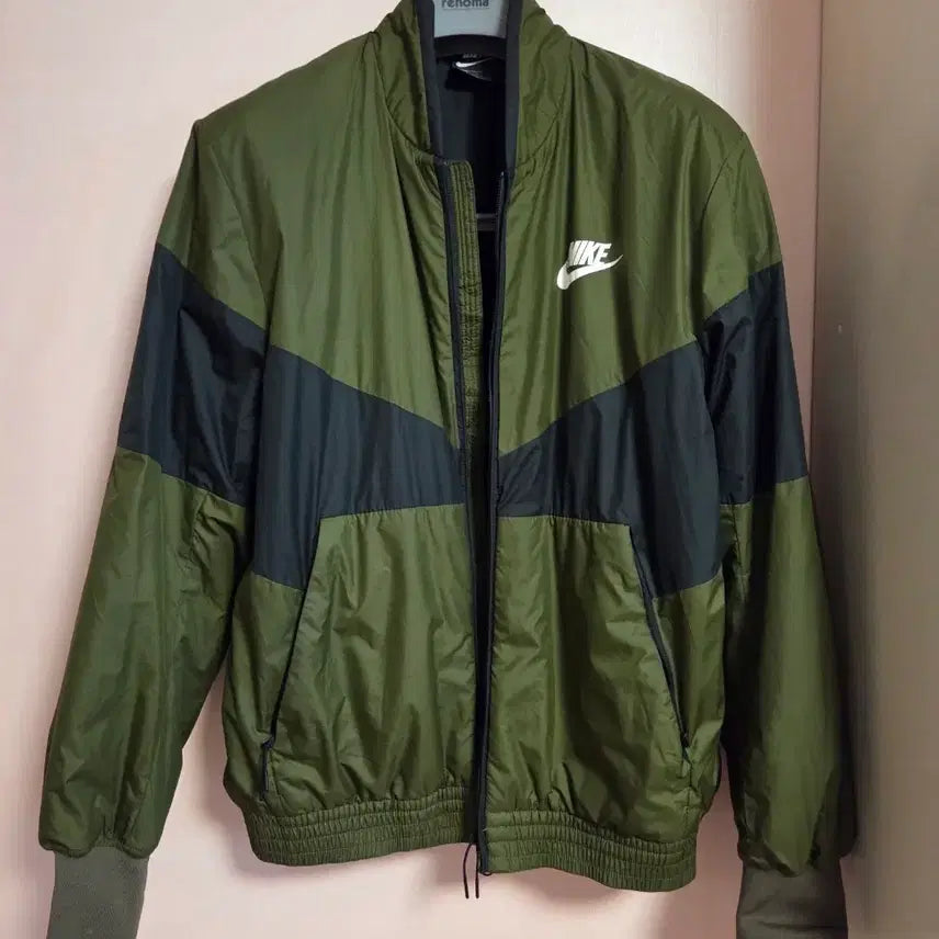 [BUNJANG] Nike Windbreaker Jacket Olive/Black / 나이키 바람막이 올리브/블랙