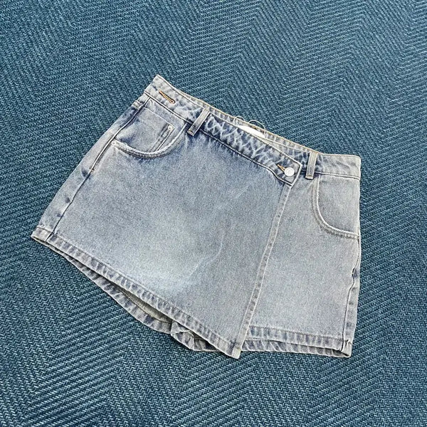 [BUNJANG] Urban Revivo Women's Denim Skirt Shorts (L) / [여성L] 어반레비보 청 반바지 스커트 만원샵