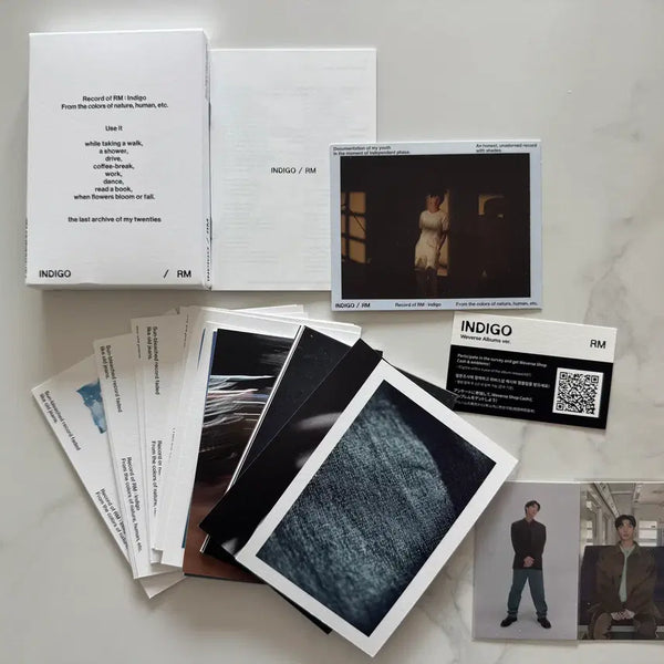 [BUNJANG] BTS RM INDIGO Album (Weverse Album Ver.) Bundle Set with 2 Photocards and 2 Special Benefit Photocards / [특전 2종 포함, 포카 2종풀셋] BTS RM INDIGO 남준 인디고 앨범, 위버스앨범, 포카풀셋