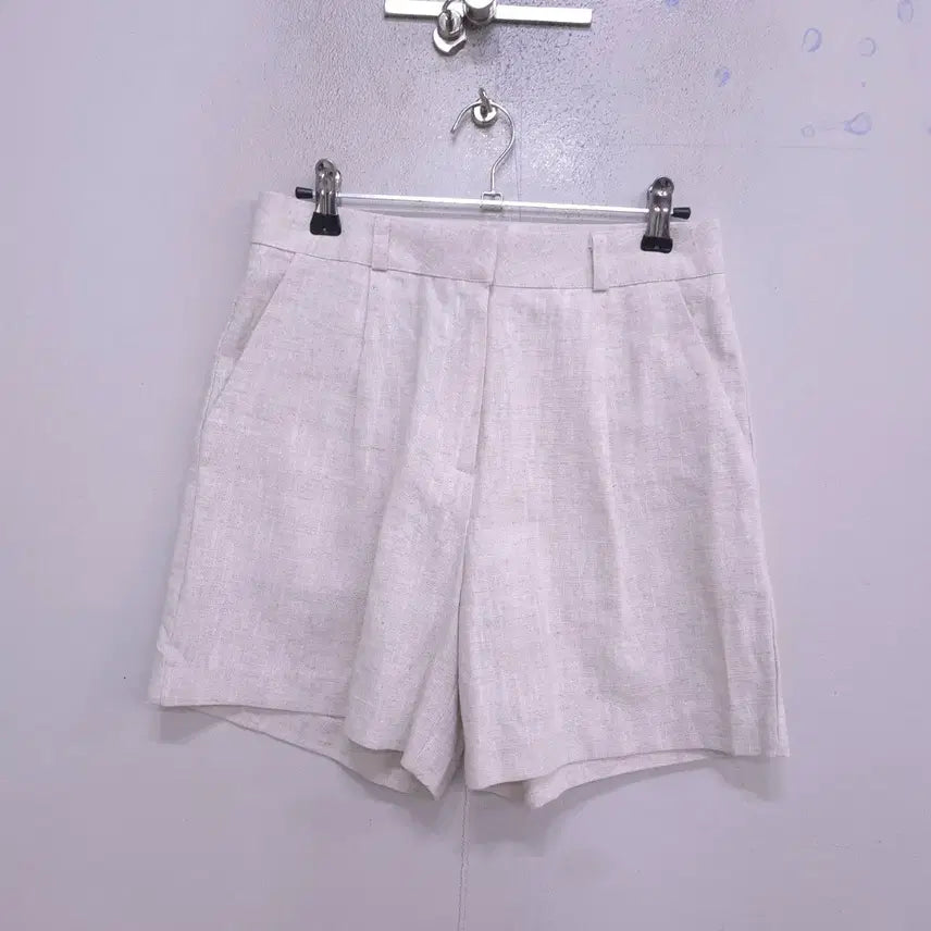 [BUNJANG] 98Project Women's Linen Shorts (S) / 98프로젝트) 거의새거 여성 린넨 반바지 - S