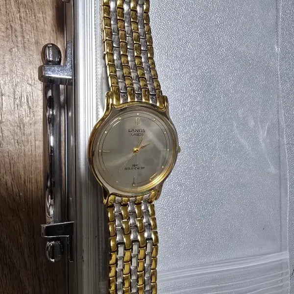 [BUNJANG] L'ance 18K Gold & Steel Combination Quartz Watch / 랑스 쿼츠 시계 18k 콤비