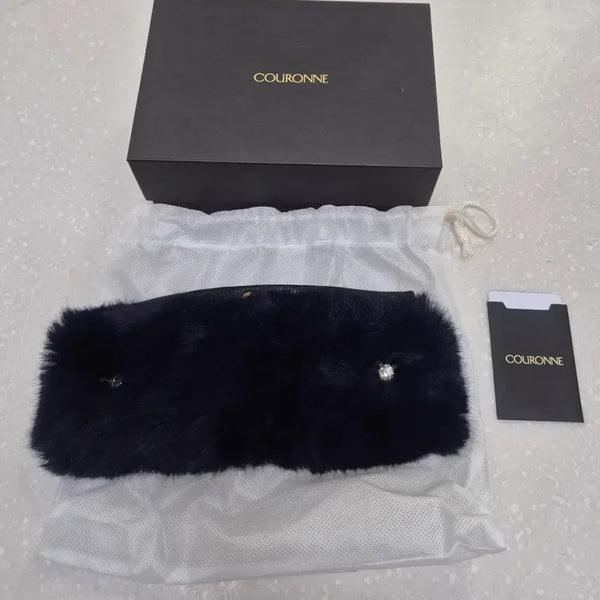 [BUNJANG] Couronne Fur Trimming Bag Strap Protector / (새상품)쿠론 가방끈 보호 FUR트리밍 끈