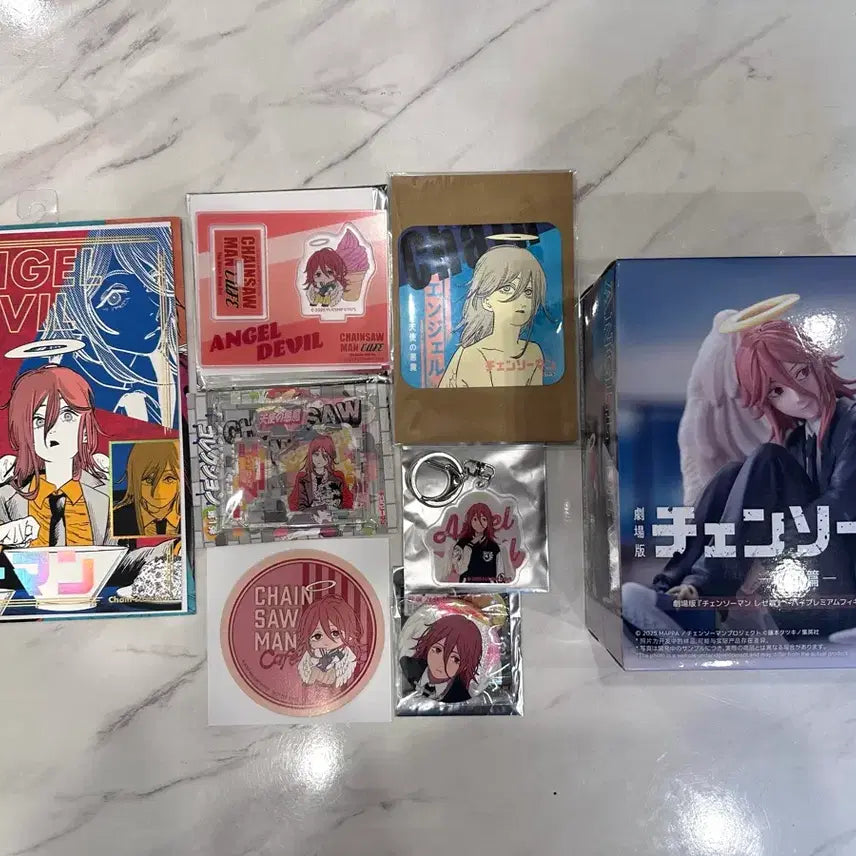 [BUNJANG] Chainsaw Man Angel Devil Figure & Goods Bundle Set / 체인소맨 천사의 악마 피규어,굿즈 세트 일괄판매.