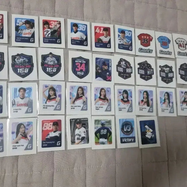 [BUNJANG] Lotte Mini Sticker Set Season 2 (37 types) / 롯데 띠부씰 시즌2 37종 판매합니다