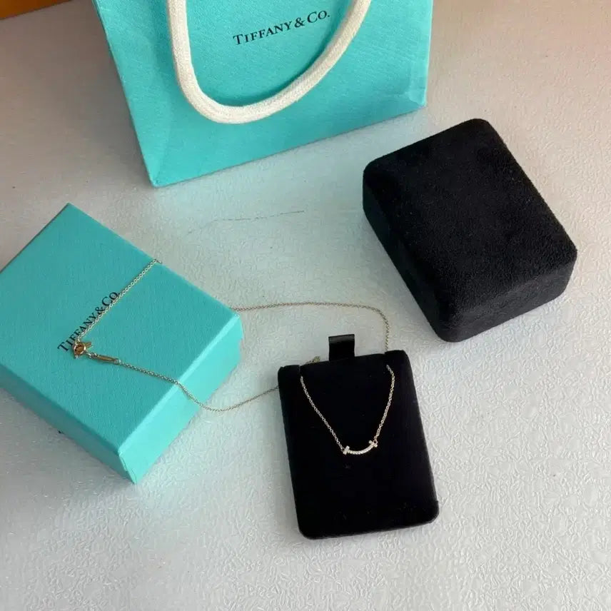 [BUNJANG] Tiffany & Co. Smile Necklace 18k Gold Diamond / 티파니앤코 스마일 목걸이 18k 골드 다이아
