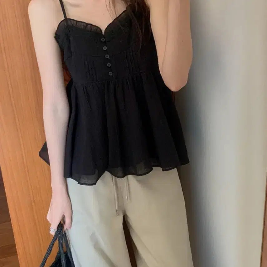 [BUNJANG] Miel Neti Bustier Black / 미엘 네티 뷔스티에