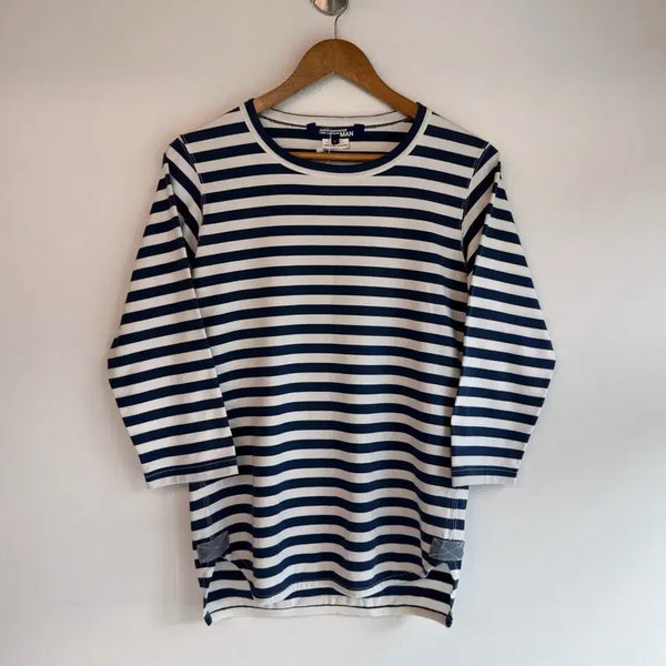 [BUNJANG] JUNYA WATANABE COMME des GARCONS MAN Striped 7-Sleeve T-Shirt / JUNYA WATANABE COMME des GARCONS MAN 스트라이프 7부 티셔츠