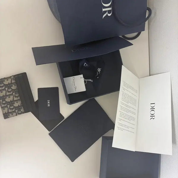 [BUNJANG] Dior Oblique Card Holder Full Set / 디올 오블리크 카드지갑 풀구성