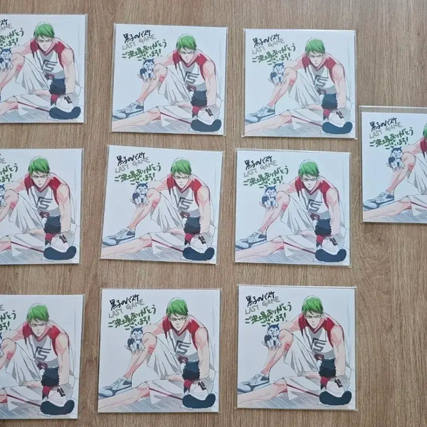 [BUNJANG] Kuroko's Basketball The Last Game Shintaro Midorima Special Coaster Bundle Set / 쿠로코의 농구 극장판 라스트 게임 미도리마 신타로 특전 코스터 10개 일괄