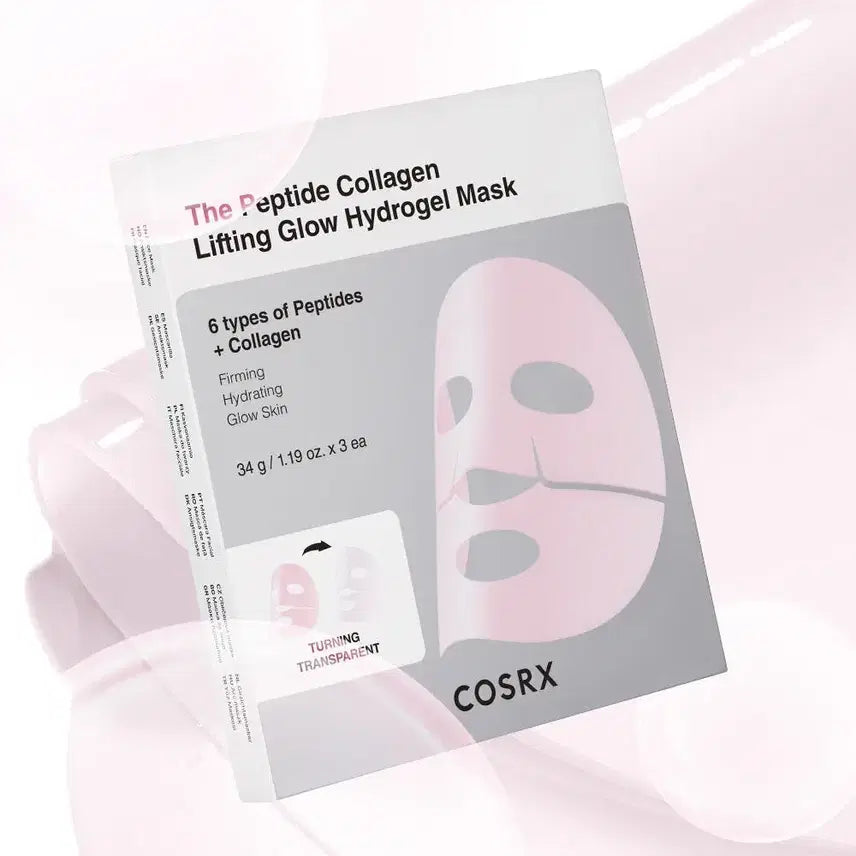 [BUNJANG] COSRX The Peptide Collagen Lifting Glow Hydrogel Mask Pack (3 Sheets) / 코스알엑스 더 펩타이드 콜라겐 리프팅 글로우 하이드로겔 마스크팩 3매