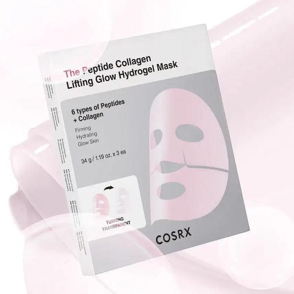 [BUNJANG] COSRX The Peptide Collagen Lifting Glow Hydrogel Mask Pack (3 Sheets) / 코스알엑스 더 펩타이드 콜라겐 리프팅 글로우 하이드로겔 마스크팩 3매