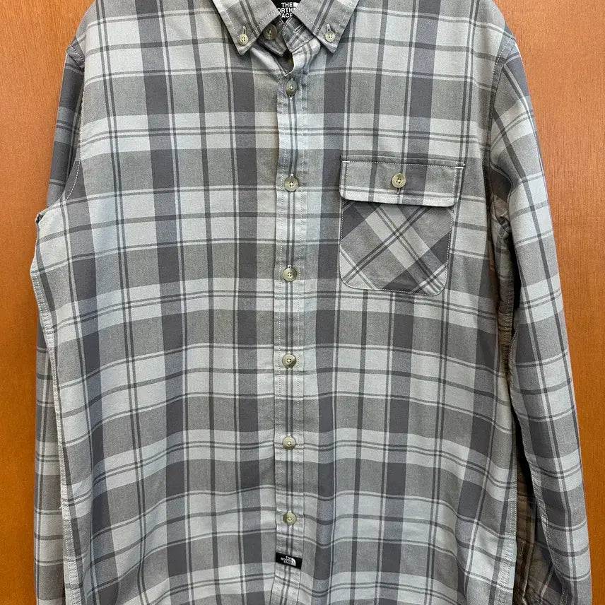 [BUNJANG] The North Face Checkered Shirt Size 95 / 노스페이스 체크셔츠 95 (28J6-07)