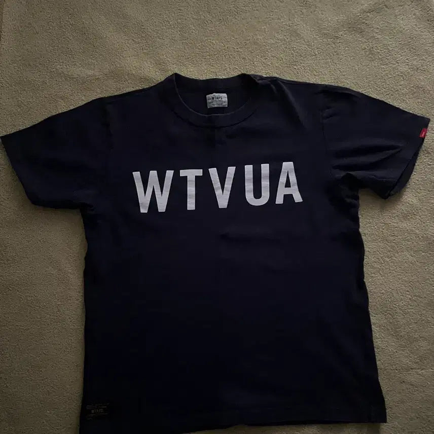 [BUNJANG] WTAPS Short Sleeve T-Shirt Navy M / 더블탭스 반팔 네이비M