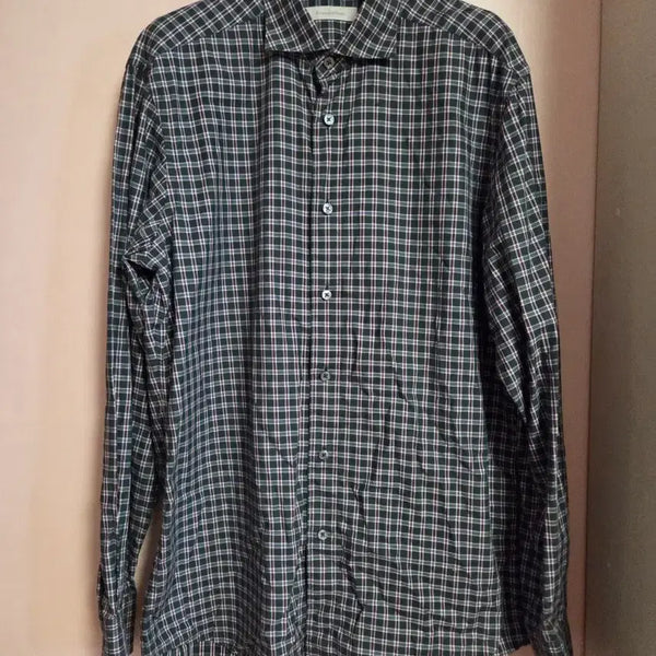 [BUNJANG] Ermenegildo Zegna Checkered Long-Sleeve Shirt / 에르메네질도 제냐 체크 남방 셔츠