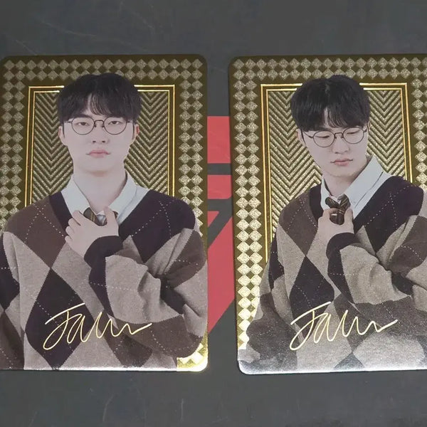 [BUNJANG] T1 Faker China Pop-up Photocard Gold Set / 티원 페이커 중국 팝업 포토카드 골드 2장
