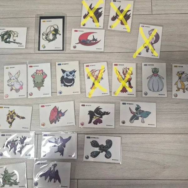 [BUNJANG] Pokemon Mega Evolution Stickers Individual Sale / 메가진화 띠부씰 개별판매 합니다.
