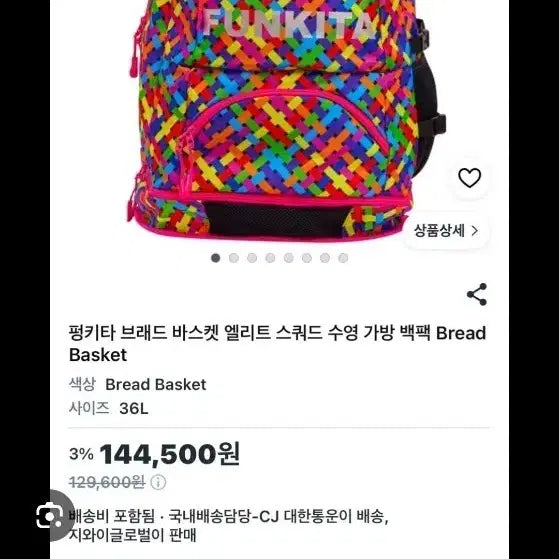 [BUNJANG] Funkita "Bread Basket" 36L Backpack Multicolour / 펑키타 브래드 바스켓 백팩 멀티컬러 36L