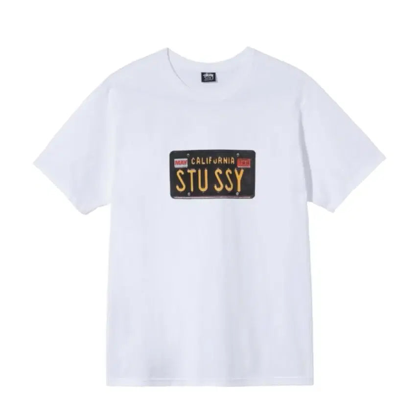 [BUNJANG] Stussy License Plate T-Shirt / [L]스투시 라이센스 플레이트 티셔츠