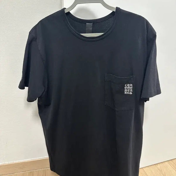 [BUNJANG] Chrome Hearts GRP Embroidered Pocket T-Shirt Black XL / 크롬하츠 grp 자수 포켓 반팔 블랙 XL
