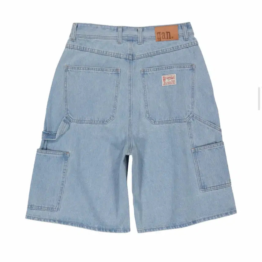 [BUNJANG] Makwoodgun Bernard 7907 Carpenter Bermuda Light Indigo Shorts / 맥우드건 버나드 7907 카펜터 버뮤다 라이트인디고 쇼츠팬츠