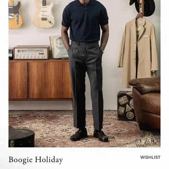 [BUNJANG] Boogiholiday Polo Shirt Short Sleeve Knit L Size / 부기홀리데이 폴로셔츠, 폴로티, 카라티, 반팔 니트