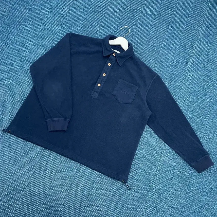 [BUNJANG] La Fiel Store String Fleece Stand Neck Sweatshirt / [L] 라퍼지스토어 스트링 후리스 카라 맨투맨 만원샵