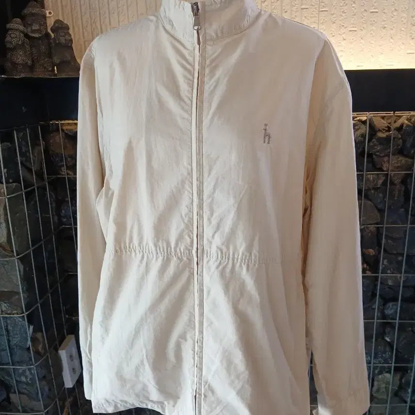 [BUNJANG] Hazzys Men's Windbreaker Jacket Beige 105 / 헤지스  남성 바람막이 자켓 베이지 105