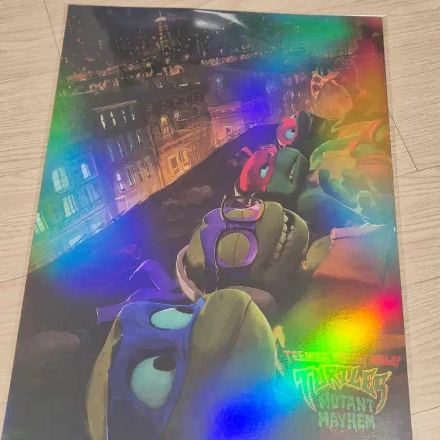 [BUNJANG] Teenage Mutant Ninja Turtles A3 Holographic Poster / 닌자거북이 A3 포스터