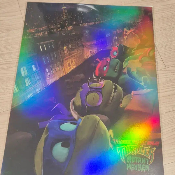 [BUNJANG] Teenage Mutant Ninja Turtles A3 Holographic Poster / 닌자거북이 A3 포스터
