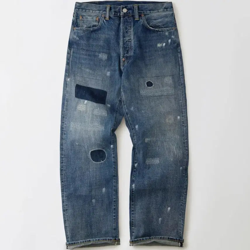 [BUNJANG] Outstanding 30s Kinch Bag Repair Selvedge Denim Jeans / 아웃스탠딩 30s 킨치백 리페어 셀비지 진