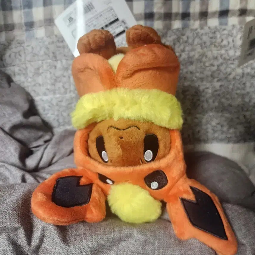 [BUNJANG] Pokemon Center Authentic Booster Poncho Eevee Plush / 포켓몬센터 정품 부스터 판초 이브이 인형