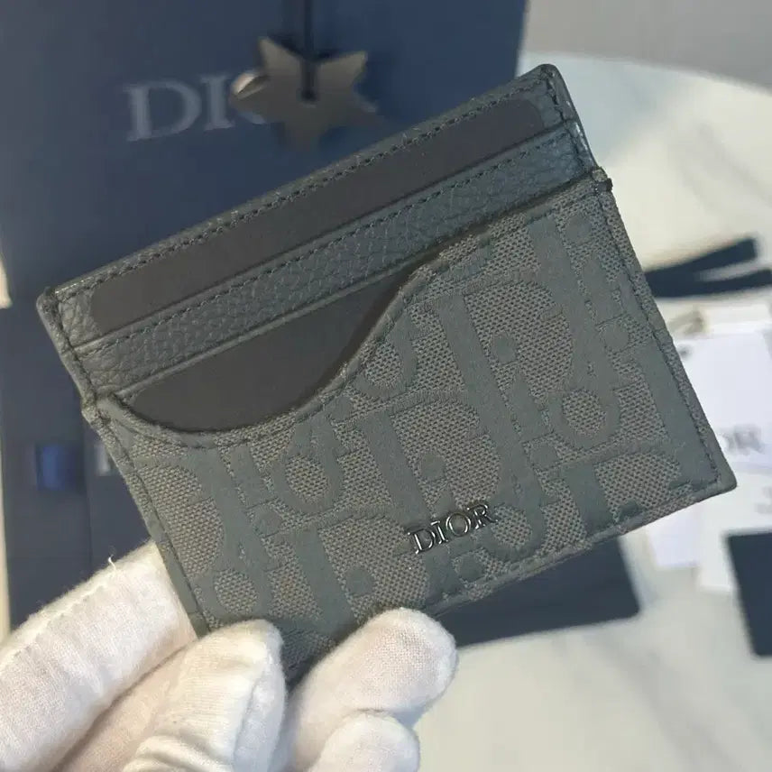 [BUNJANG] Dior Marquetry and Dior Oblique Card Holder / 디올 마르퀘트리 앤 디올 오블리크 카드홀더