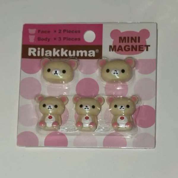 [BUNJANG] Rilakkuma Korilakkuma Mini Magnet Set / 리락쿠마 코리락쿠마 미니 자석 마그넷