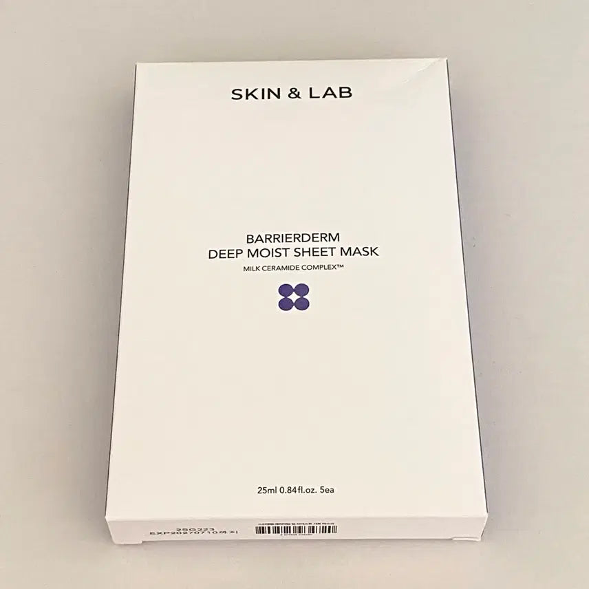 [BUNJANG] Skin and Lab Barrierderm Deep Moist Sheet Mask 5 Sheets / 스킨앤랩 베리어덤 딥 모이스트 시트 마스크 5매