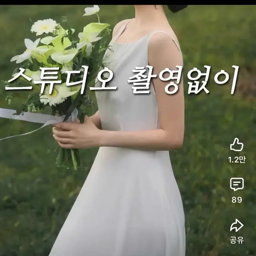 [BUNJANG] Wedding Snap Dress and Veil Set / 웨딩스냅 드레스 / 웨딩촬영 드레스 / 웨딩촬영 베일