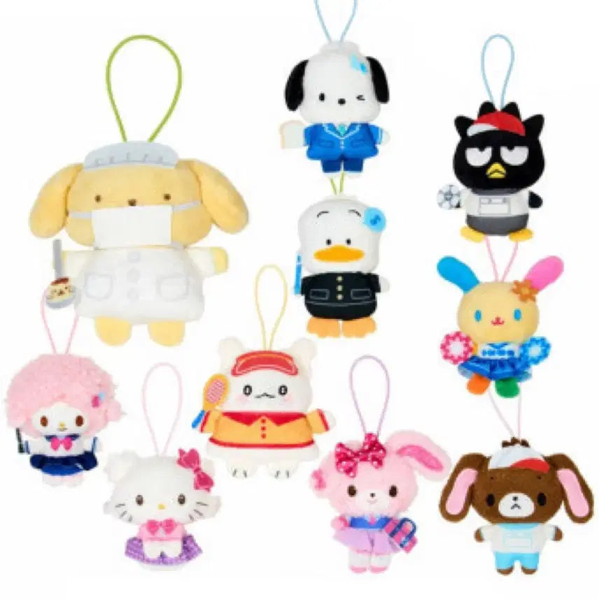 [BUNJANG] Sanrio School Collection Random Mascot Pom Pom Purin / 산리오 스쿨 컬렉션 랜덤 마스코트 폼폼푸린