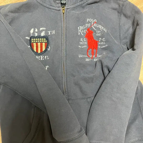 [BUNJANG] Polo Ralph Lauren "Stars and Stripes" Zip-Up Hoodie / 폴로 성조기 후드집업