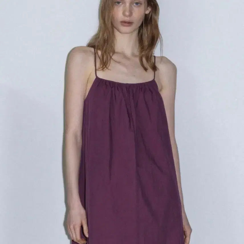 [BUNJANG] Studio Table Cotton Dress Purple / 스튜디오테이블 코튼원피스 퍼플