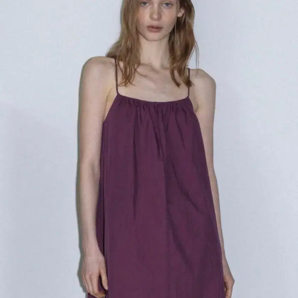 [BUNJANG] Studio Table Cotton Dress Purple / 스튜디오테이블 코튼원피스 퍼플
