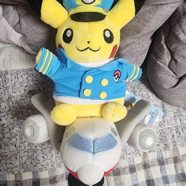 [BUNJANG] Pokemon Pikachu Pilot Plush Doll / 포켓몬스터 파일럿 피카츄 인형
