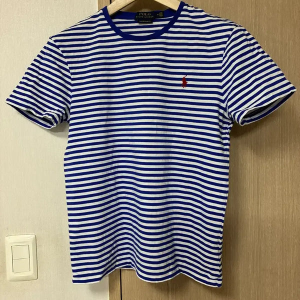 [BUNJANG] Polo Ralph Lauren Striped T-Shirt Blue / [M]폴로 랄프로렌 스트라이프 티셔츠 블루